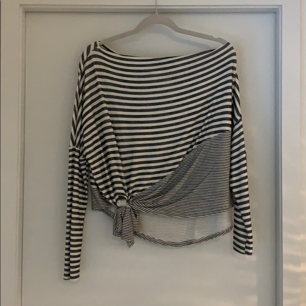 Striped Boat Neck Top